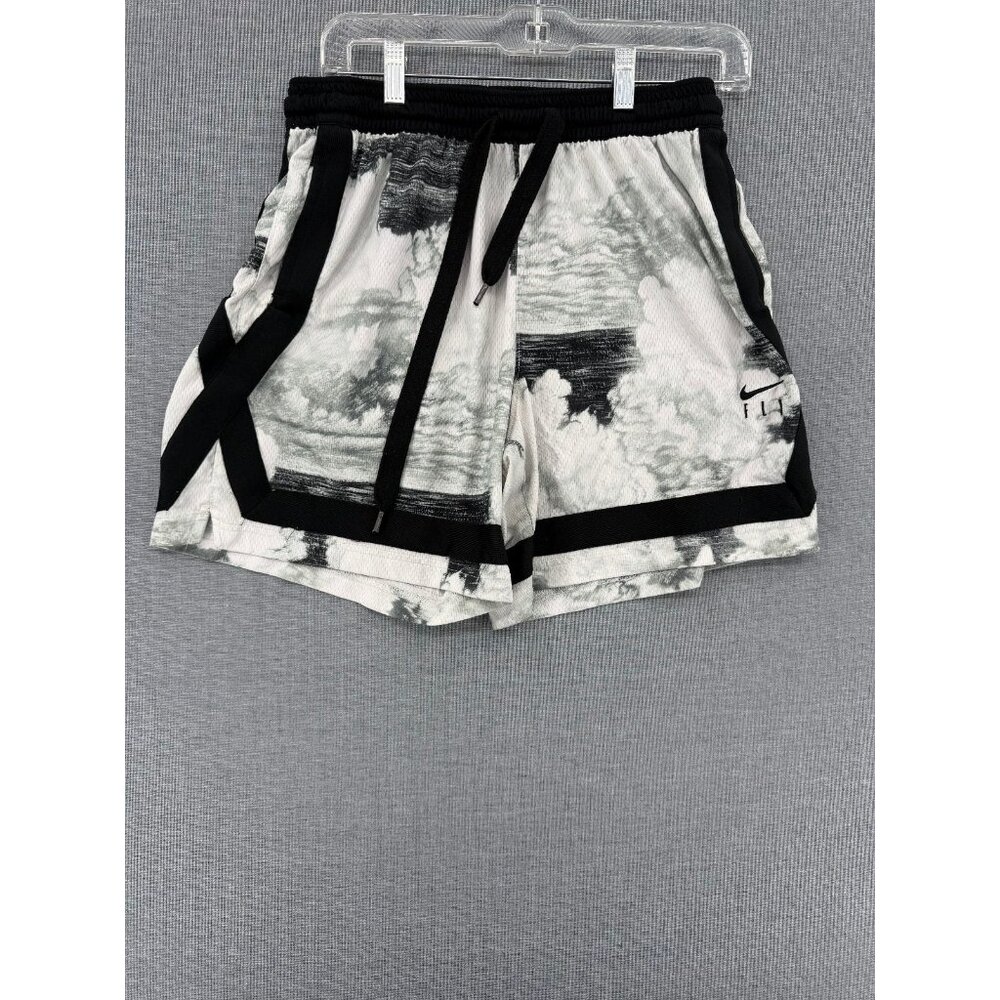 Nike Basketball Printed Shorts Swoosh Fly CU3485-010 Women M 6"